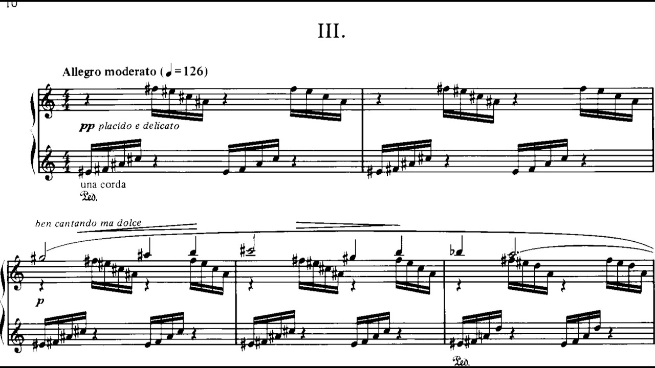 Lowell Liebermann - Gargoyles for Piano, Op. 28 (1989) [Score-Video]