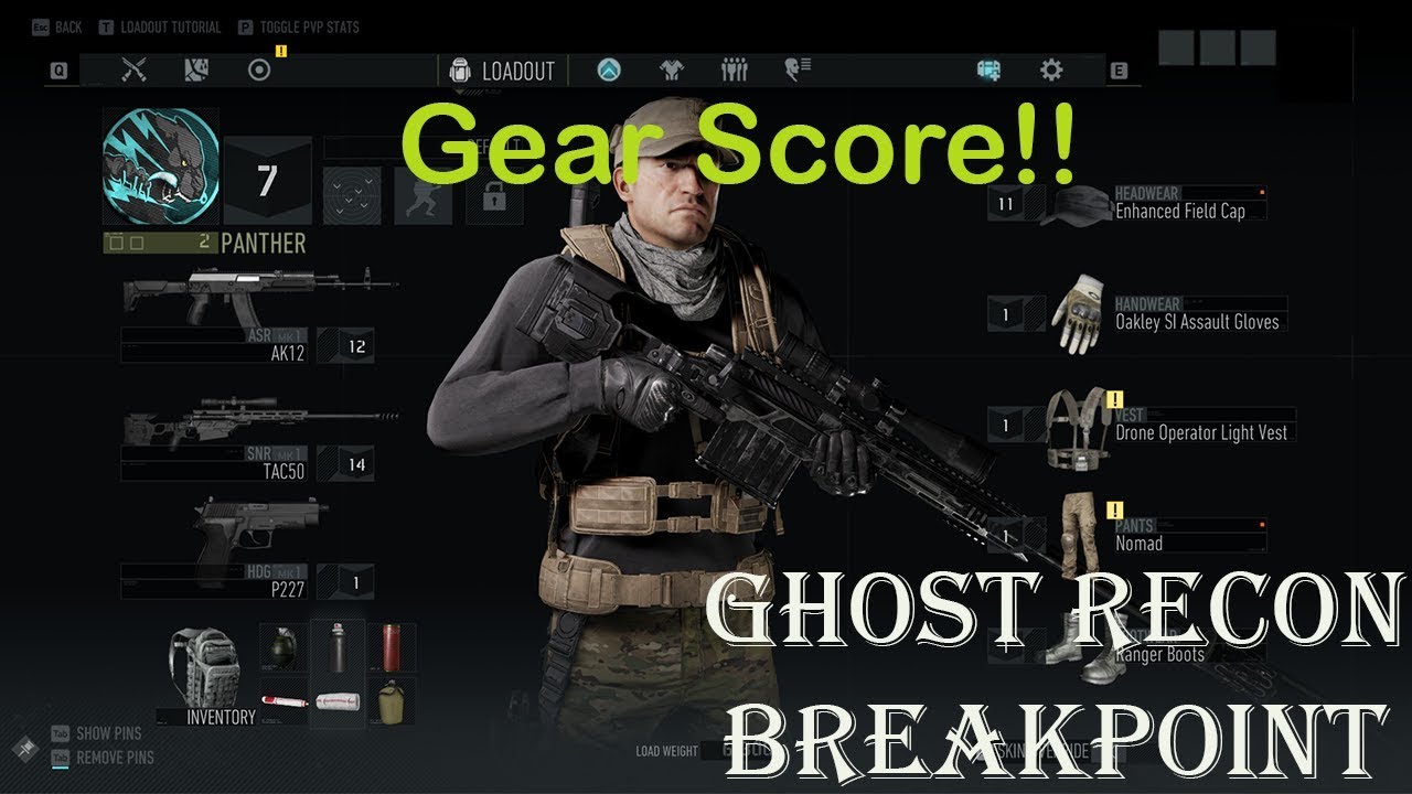 Gear Score in Ghost Recon Breakpoint