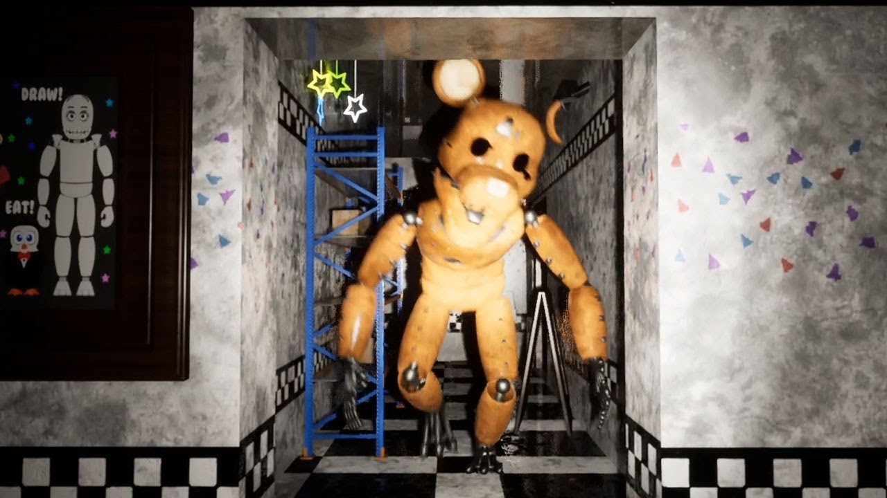TRAPPED after dark with RAT in a TERRIFYING final night.. | Five Unreal Nights at Candy's FNAF