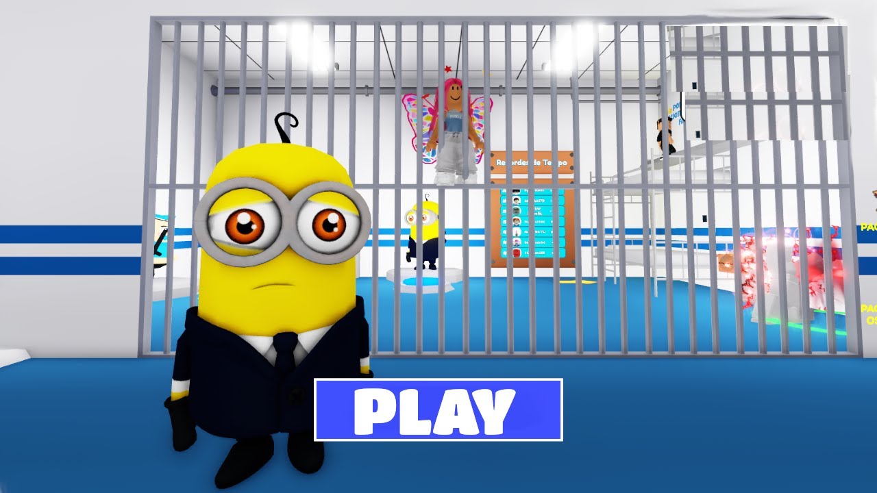 ESCAPAR MINIONS CELA PRISON RUN  (OBBY) NO ROBLOX