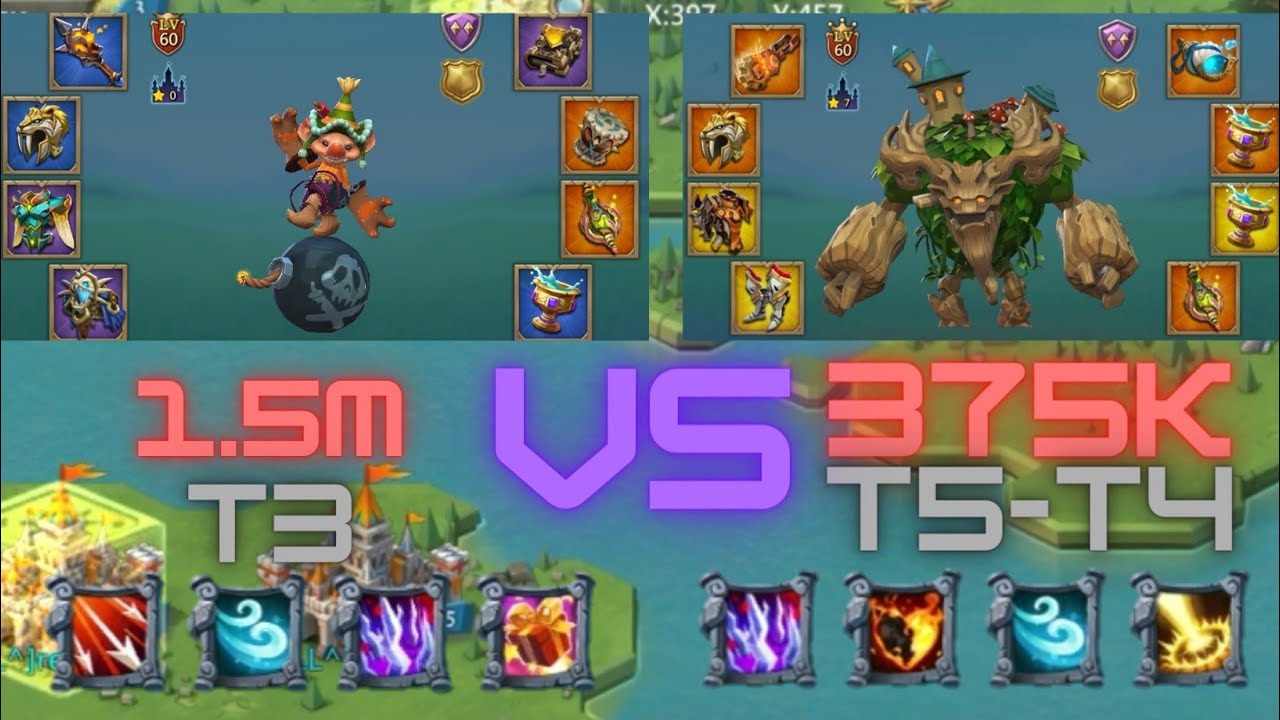 1.5m t3 vs 375k t5 t4  lords mobile