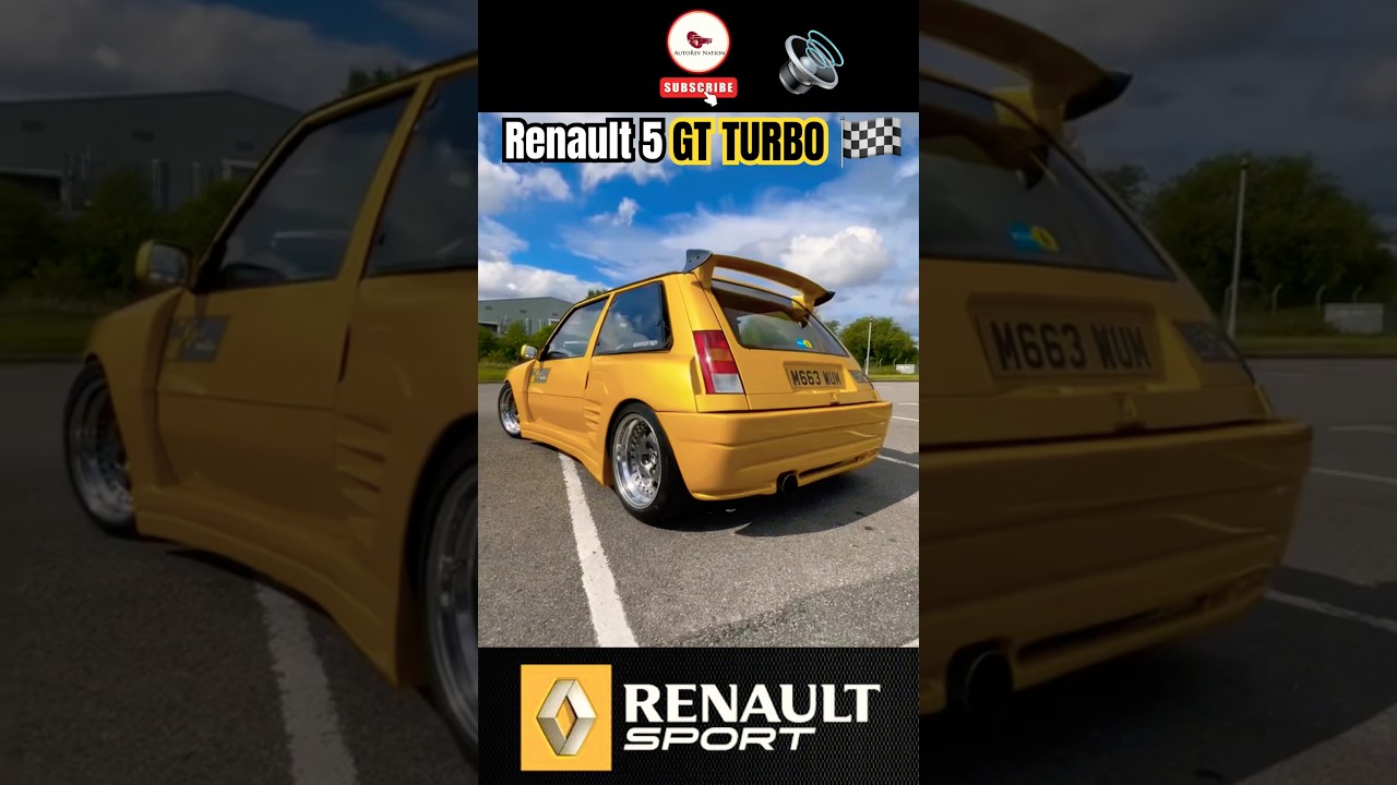 Renault 5 GT Turbo &ndash; Old-School Turbo Whistle & Engine Revs 🏁 #renault #retrocars #renault5turbo