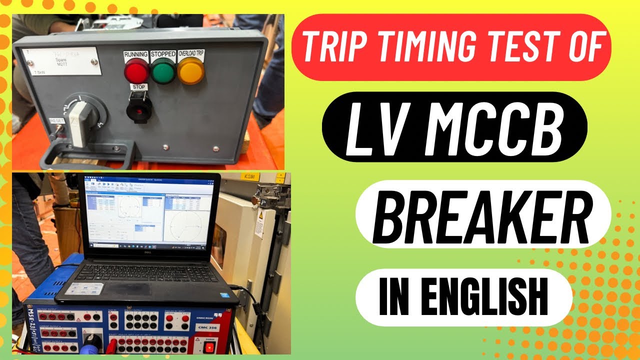 Trip Timing Test of MCCB Breaker || Omicron CPC 100 || Switchgear Testing (English)