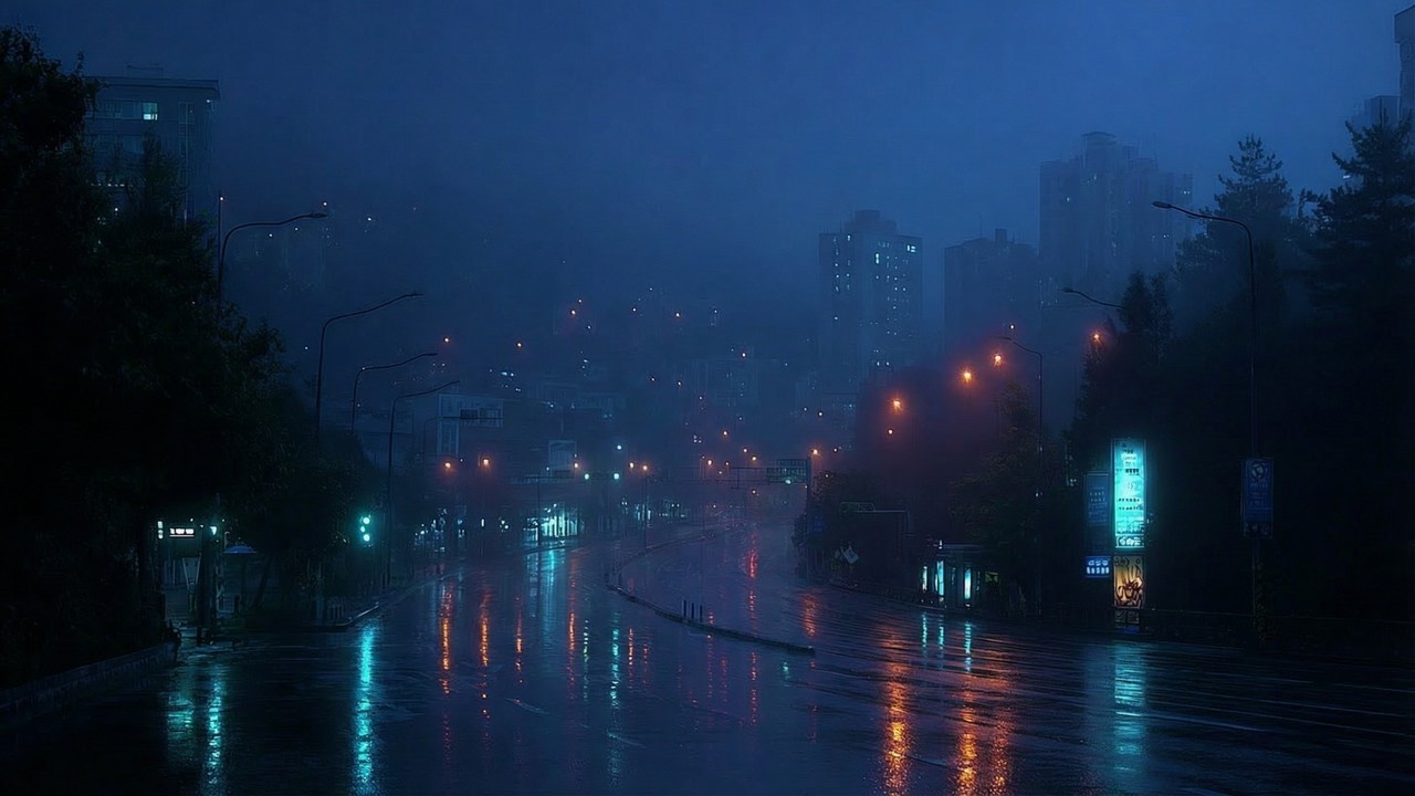 Midnight Rain in a Silent City | 3 Hour Deep Sleep Ambience 🌙