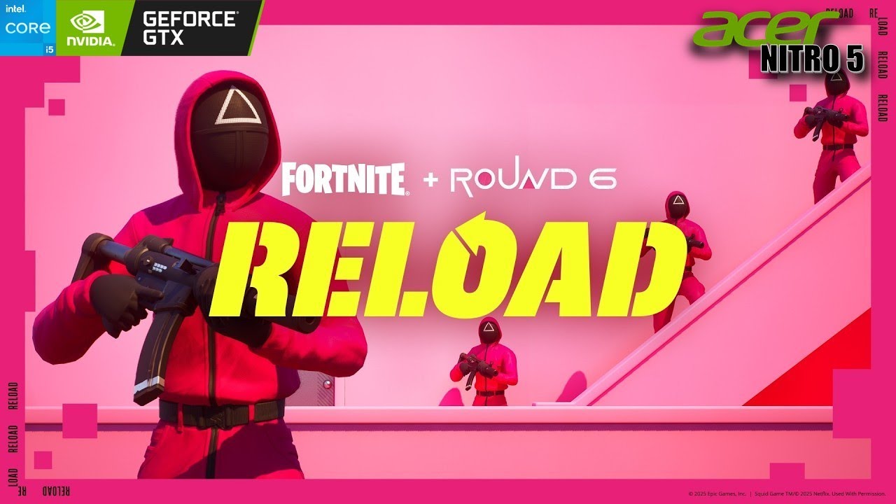 Fortnite Round 6 Reload Royale Acer Nitro 5 GTX1650 i5 9300H 16GB RAM