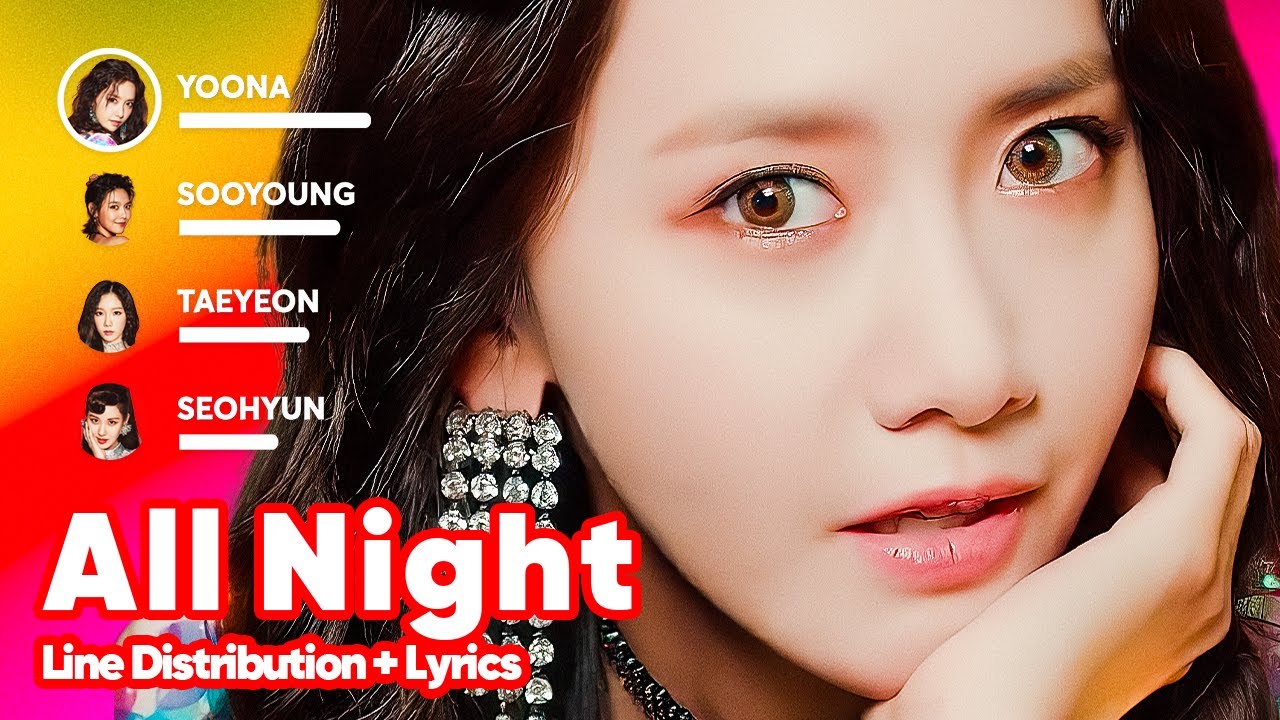 Girls' Generation - All Night (Line Distribution + Lyrics Karaoke) PATREON REQUESTED