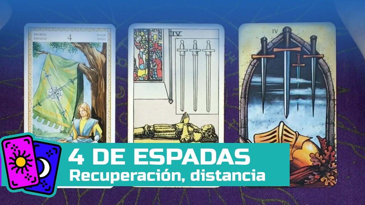 4 de Espadas. Tu mente ya pidió silencio.