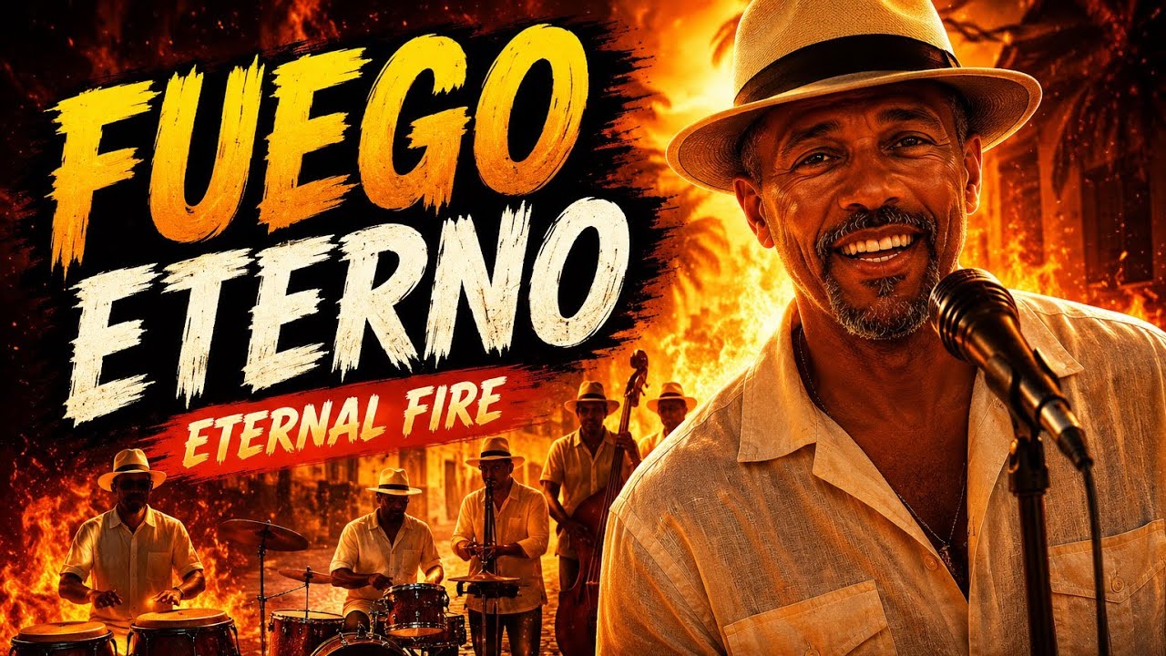 Fuego Eterno/Eternal Fire - Horace. (Official Music Video). AI original music. Retro Latin Fun.