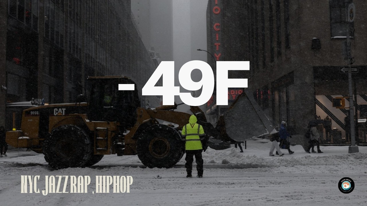 ⚠️ATTENTION🥶 -49F NYC | JAZZ HIPHOP | 90s SOUL BOOM BAP | Walk / background / work / study | COLD US