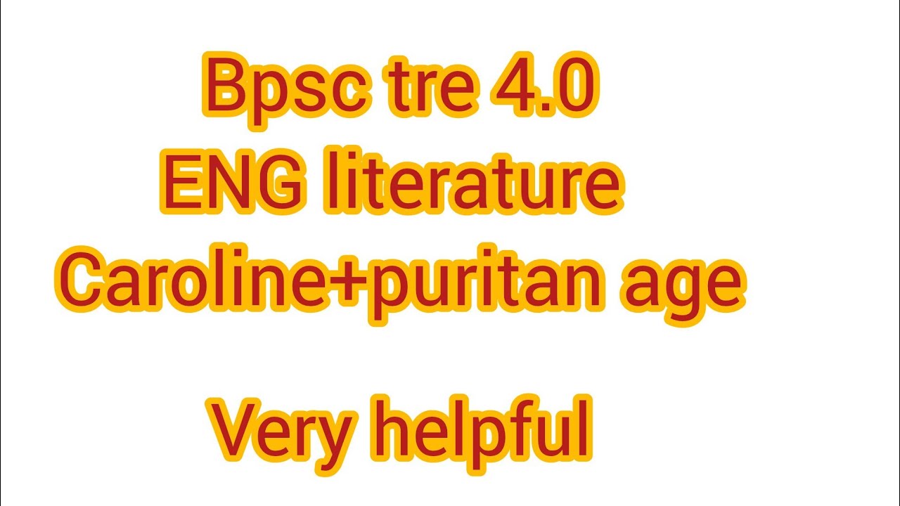 #bpscexam #bpsctre4.0 #bpsc english literature series for beginners 