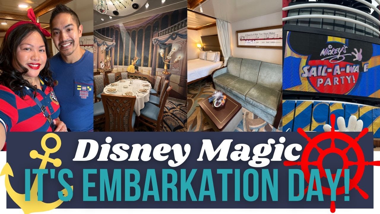 Disney Magic Concierge EMBARKATION DAY 🚢✨ Disney Cruise Vlog • Sail-A-Wave Sailaway Party 🎉