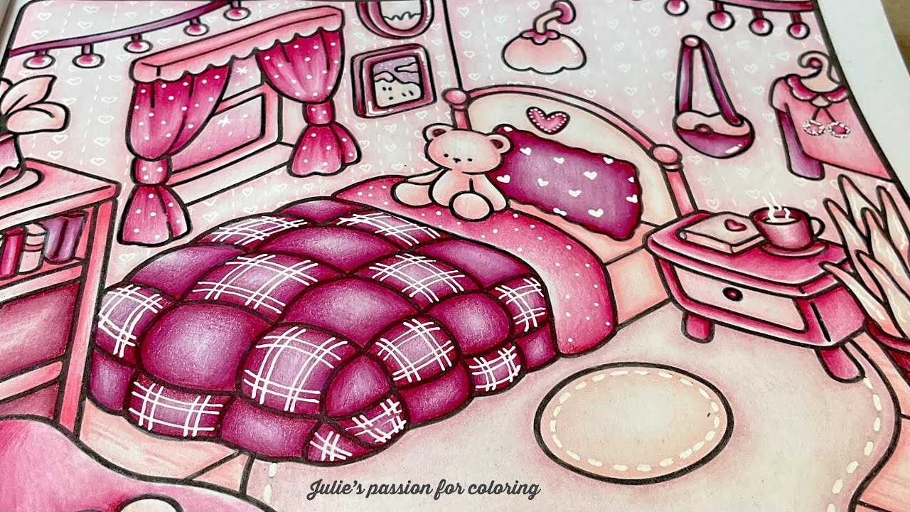 🩷🩷 Little corner by Coco Wyo 🩷 prismacolor pencils 🩷 easy coloring tutorial 🩷🩷
