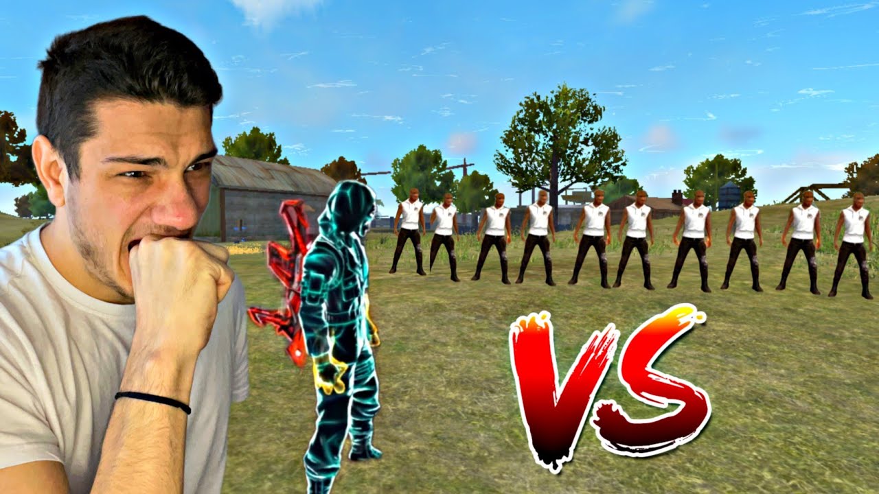 Solo vs 10 Plsyerii 😱