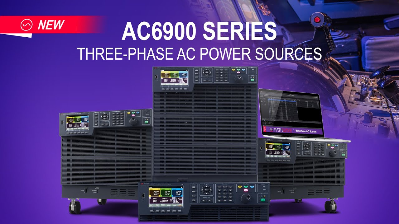 Accelerate Avionics Pre-Compliance Tests with AC6900 Three-Phase AC Sources
