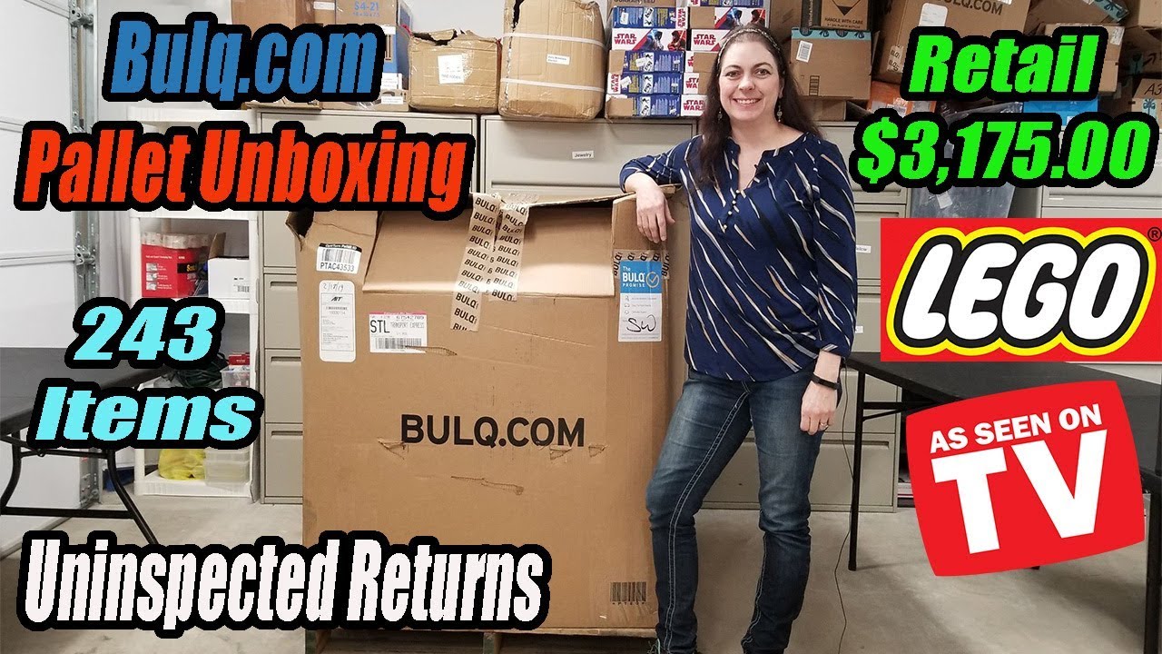 Bulq.com Pallet Unboxing - Lego, As Seen on TV - Retail $3,175.00 - 243 Items - Uninspected Returns