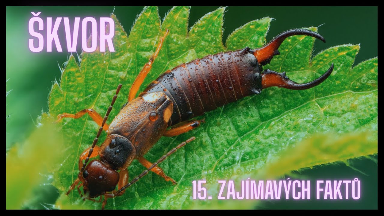 Škvor 15. Zajímavých faktů / an Earwig 15. Interesting facts