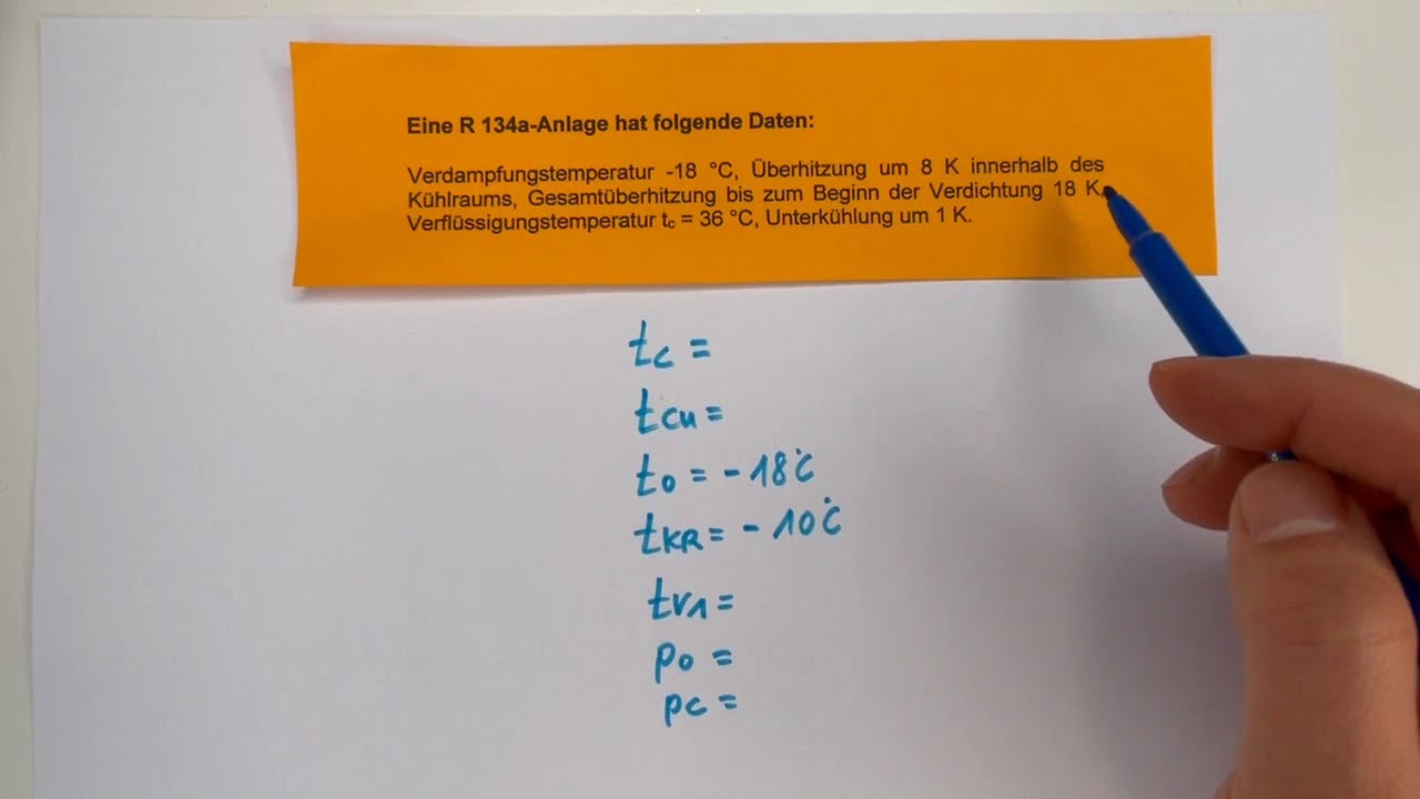 Kältekreisprozess im h log p Diagramm Teil 1