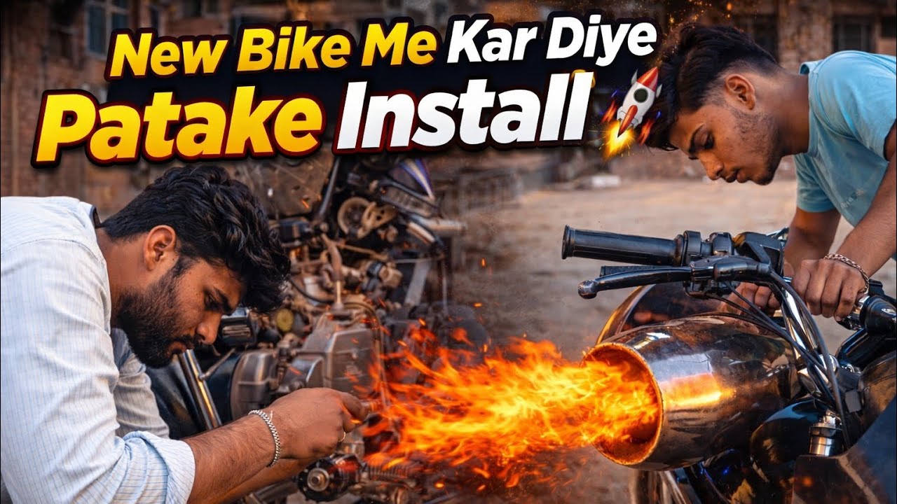 Aaj Apni Splendor Me Kar Diye Patake Install 💥🚀 || System Hang Kar Diya Sound Ne 🤯