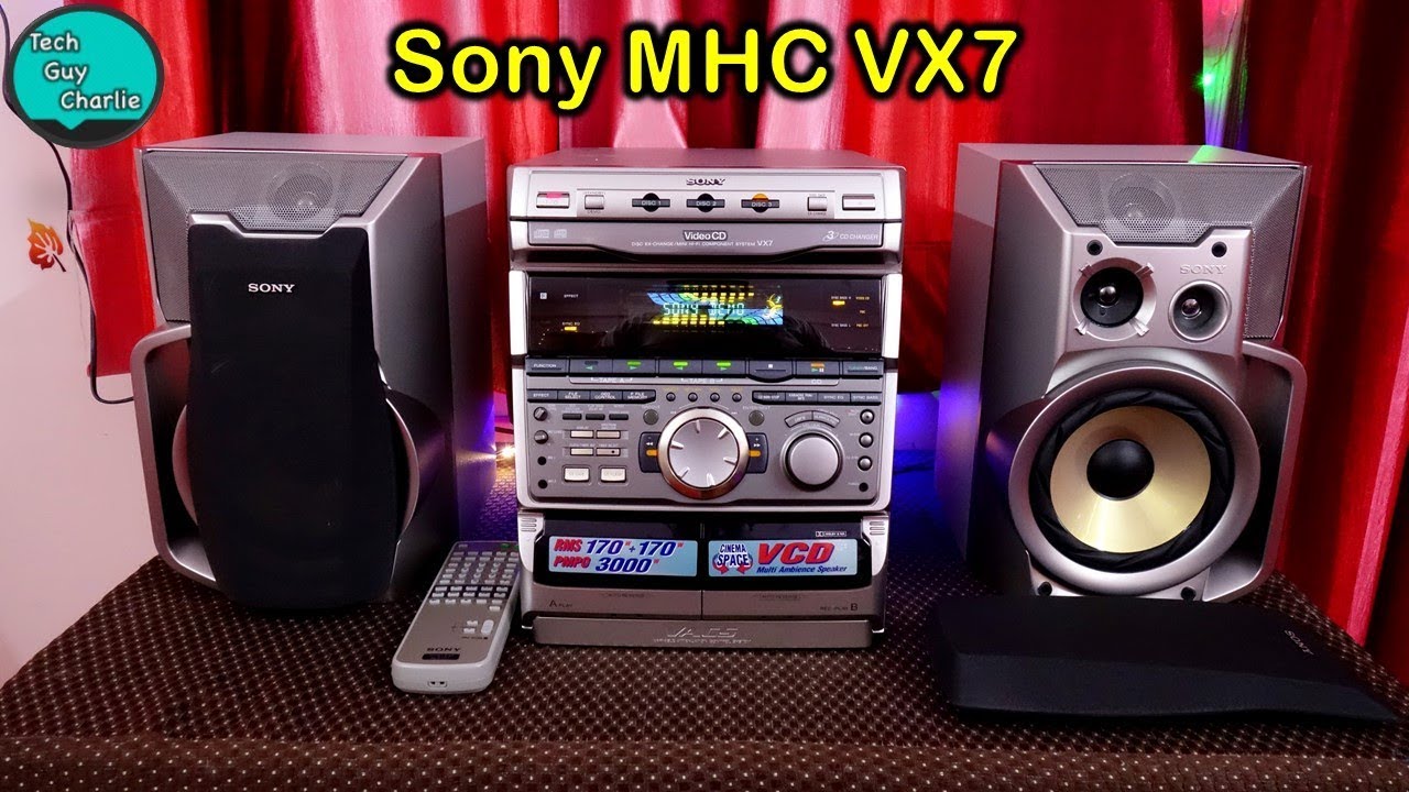 Распаковка и звуковой тест компонентной Hi-Fi-системы Sony MHC VX7 Mini 1999 года