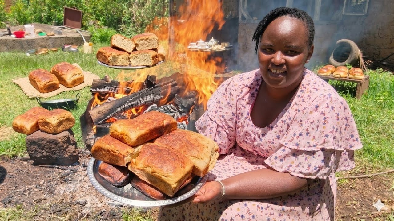 ⭐ No Oven Village Bread 🍞 | Traditional African Village Cooking