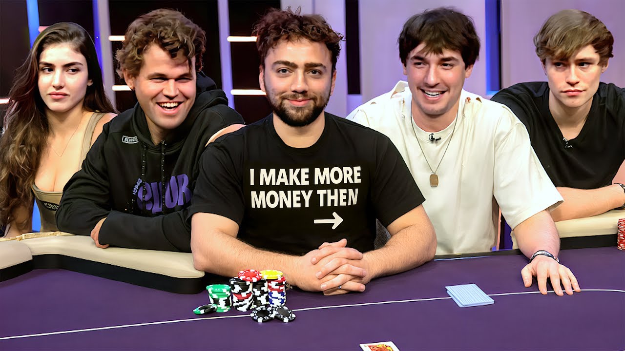 Poker Night Got TOXIC!! (w/ Bryce Hall, Magnus Carlsen, David Laid, Alex Botez)