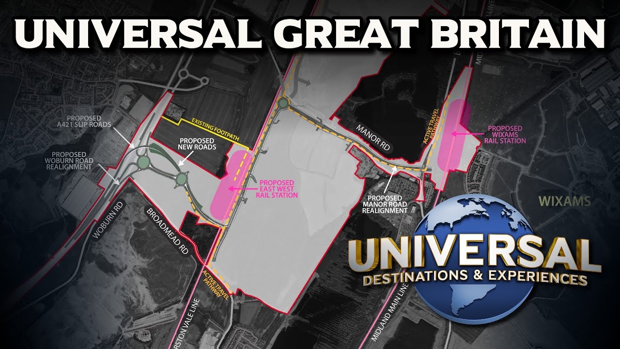 Universal Studios Great Britain - MASTER PLANS FOR UK THEME PARK RESORT