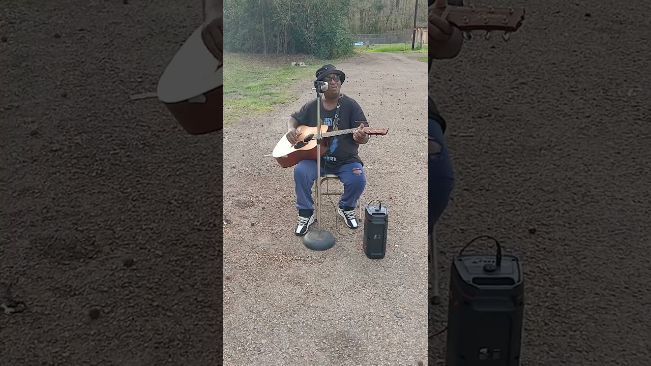 Just scratching the guitar 