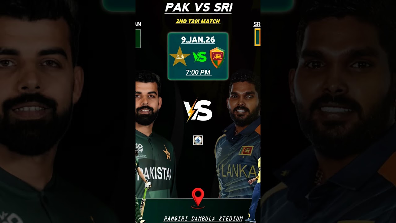 Today Pakistan vs Srilanka 2nd T20I Match 