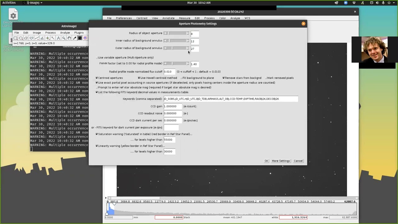 Stacking Images in AstroImageJ without WCS