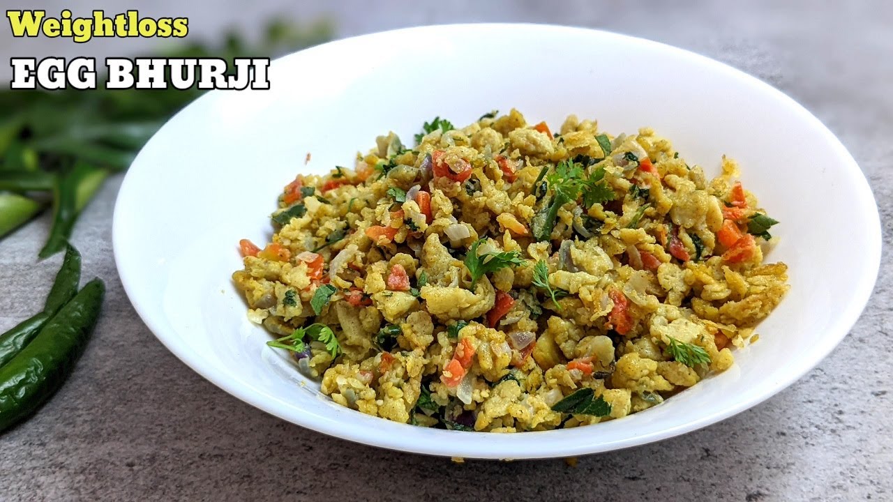 Egg Bhurji for weightloss | High protein breakfast recipe for weight loss- Diet recipe | Anda Bhurji
