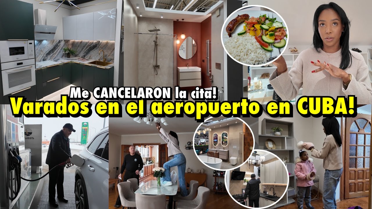 VARADOS 12 HORAS EN CUBA🇨🇺 NO SALÍA EL AVIÓN😢 DISEÑOS DE COCINA Y BAÑO😱 NUEVOS BOMBILLOS💡 10 Feb2026