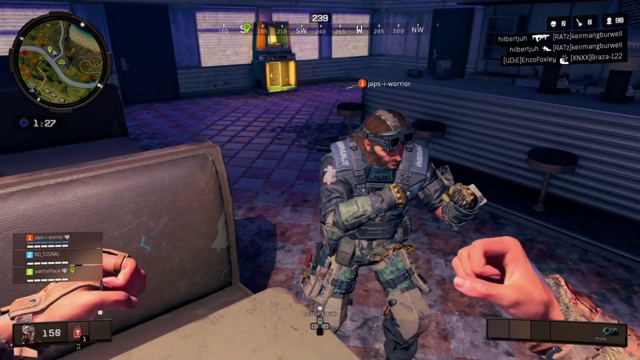 Van damme kickboxer dance in blackout