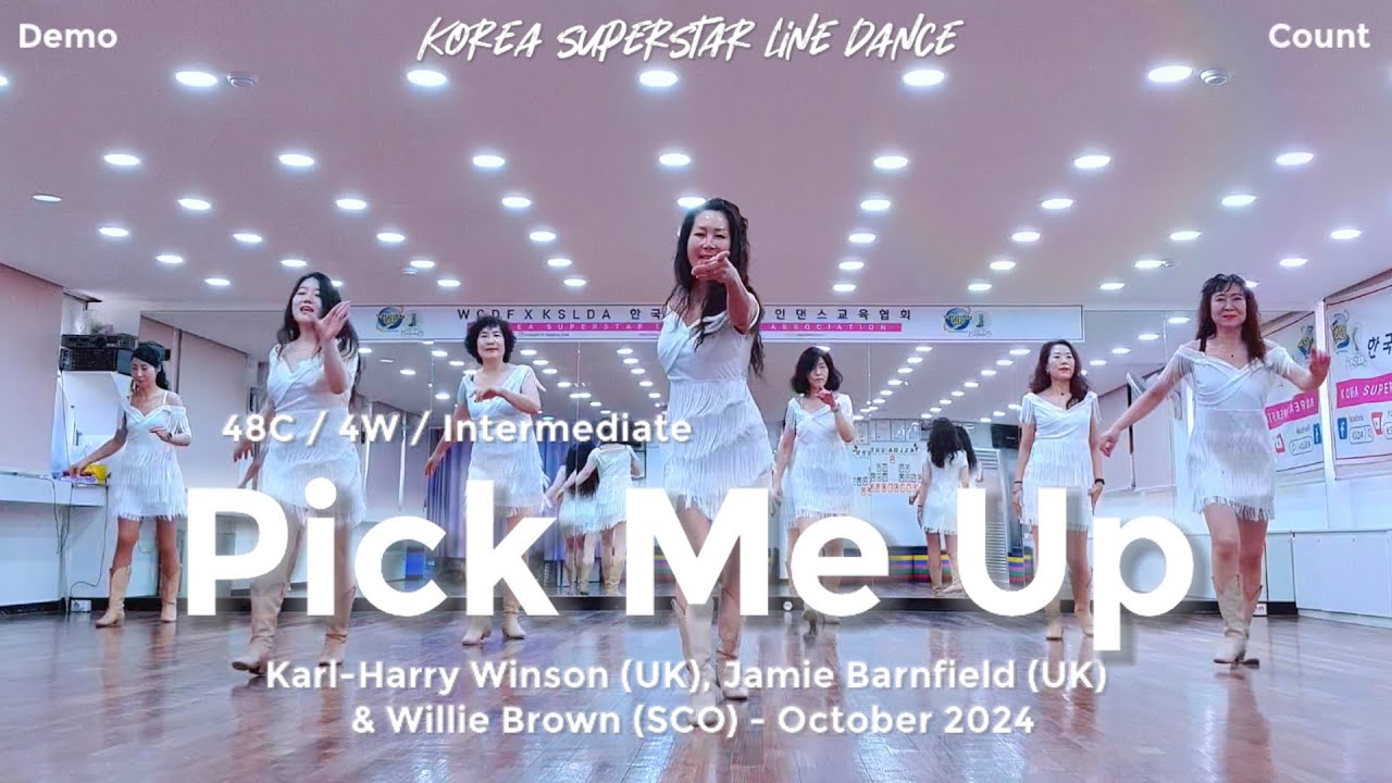 Pick Me Up Linedance Demo & Count 중급레벨 작품 | KSLDA 한국슈퍼스타라인댄스교육협회 💎협회장 송영순