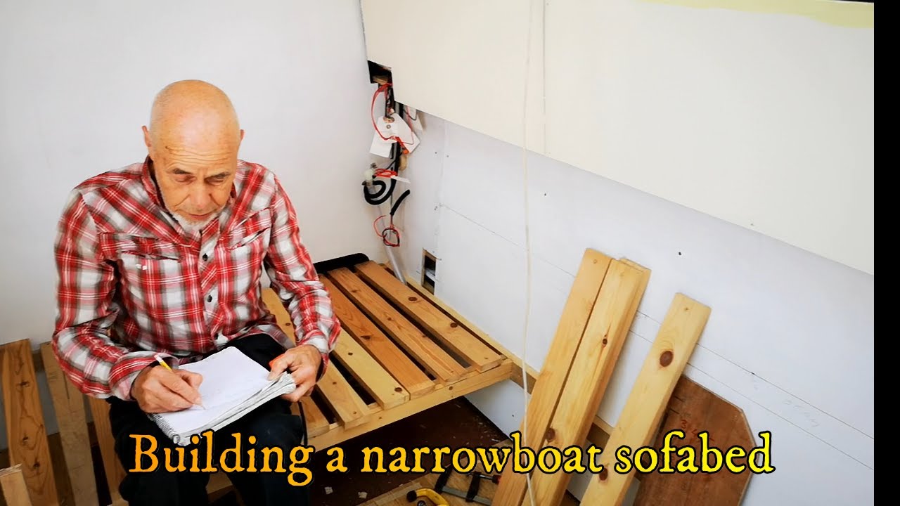building a narrowboat sofabed
