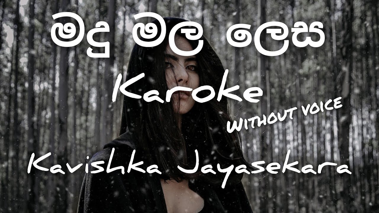 මදු මල ලෙස /MADU MALA LESA/karoke / without voice  Kavishka Jayasekara