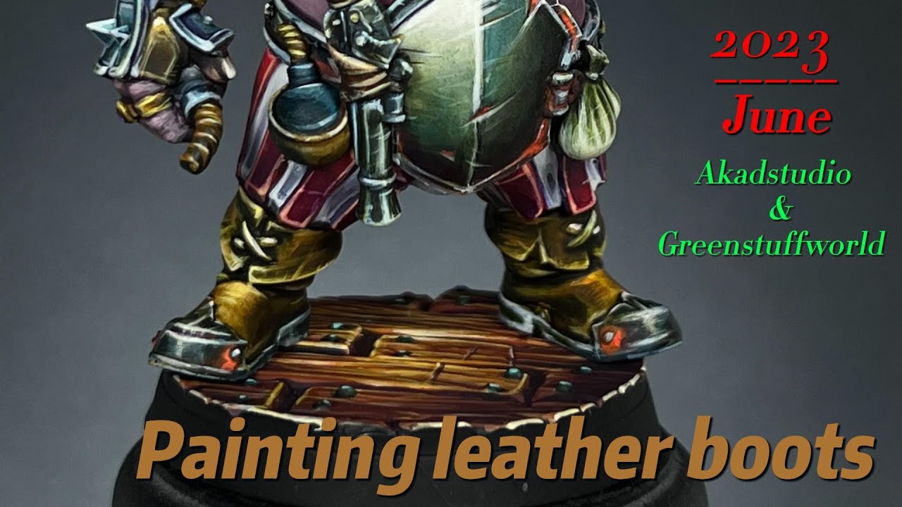 Painting leather Boots // Pintando botas de cuero