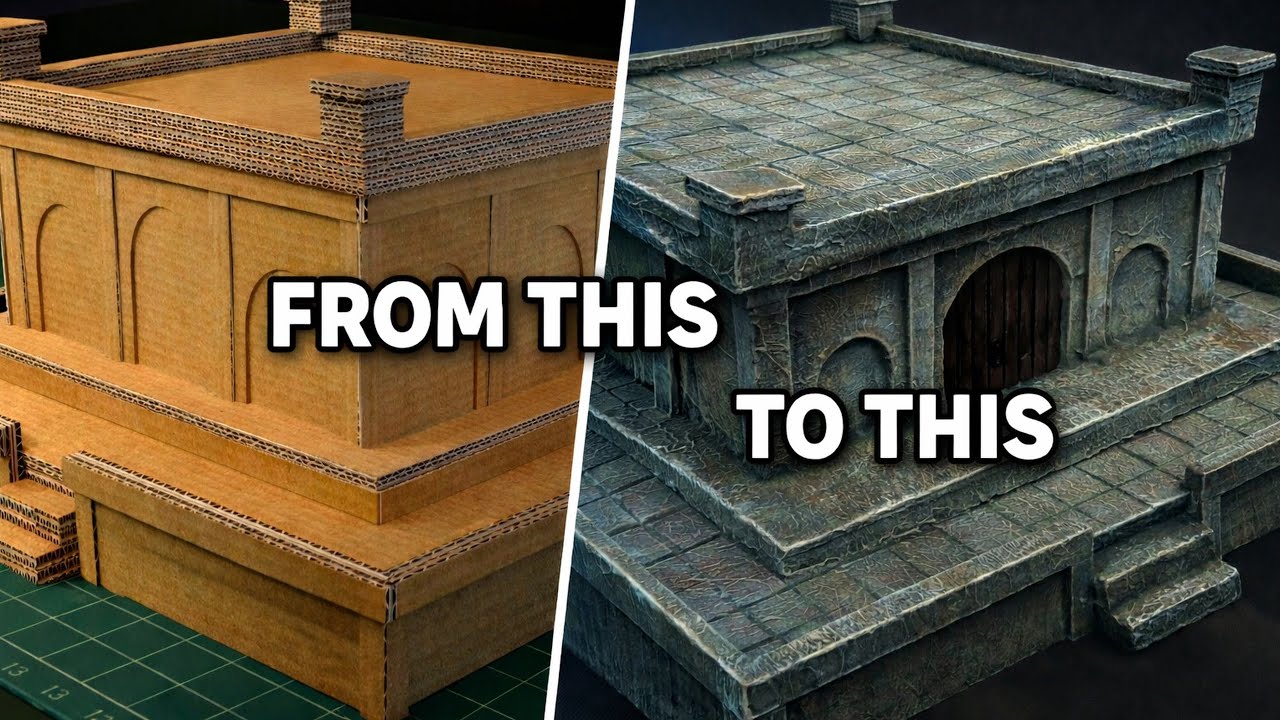 Building a Castle Keep from Cardboard | Terrain Tutorial