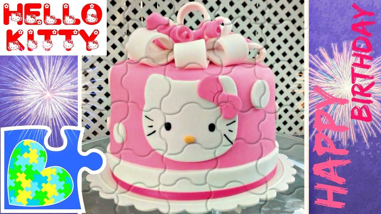 HELLO KITTY CAKE PUZZLE GAME FOR KIDS! Rompecabezas de Hello Kitty.