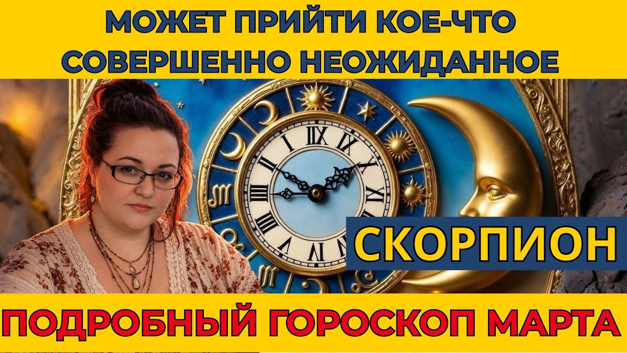 СКОРПИОН МАРТ предложит потратить на радости, потом запутает, а в финале вручит ключи от всех дверей