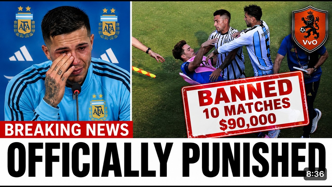 FIFA BANS Paredes for 10 Matches After World Cup Final Chaos 😳