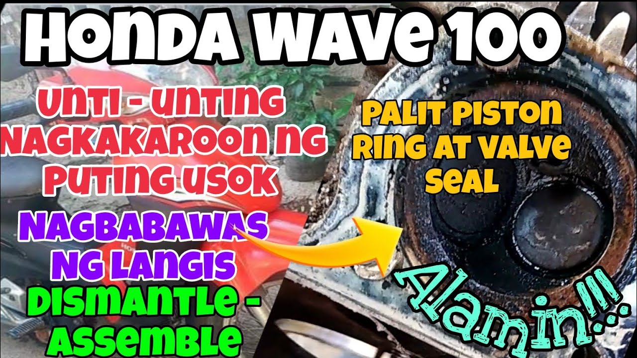 Honda Wave 100 Unti-unting Nagkakaroon ng Puting Usok Resulta Nagbabawas ng Langis. Alamin.