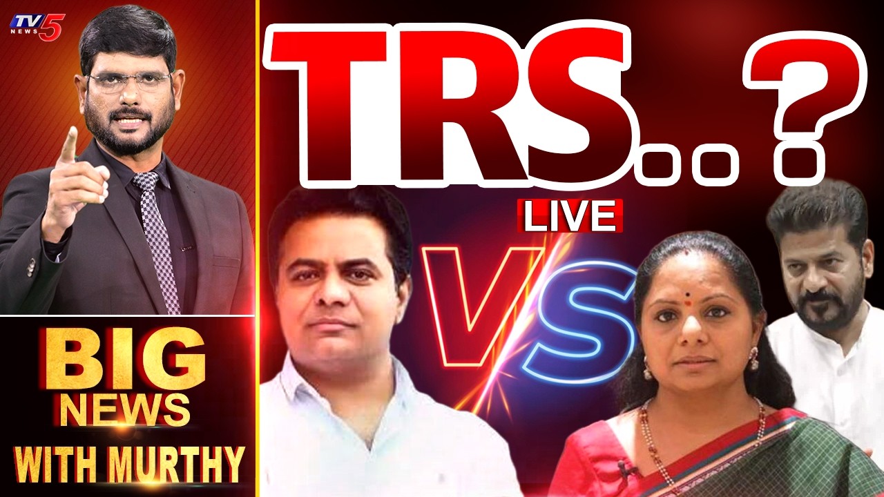 Live: Big News Debate With Murthy | KTR | Kavitha | TRS || TV5 News