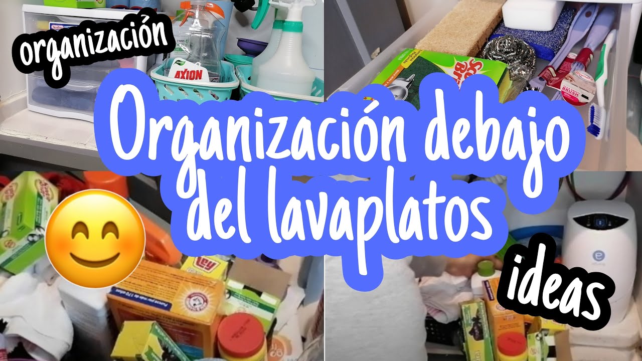 Organización debajo del lavaplatos//fregadero#ideas