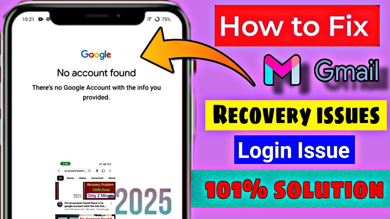 No Account Found Google | There&rsquo;s No Google Account With The Info You Provided (2025 Fix)
