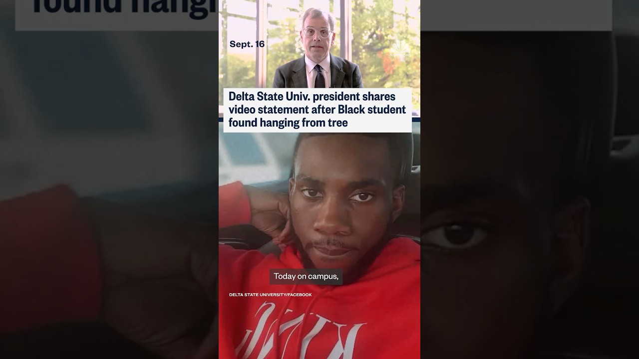 Delta State Univ. president shares video statement after Black student found hanging from tree
