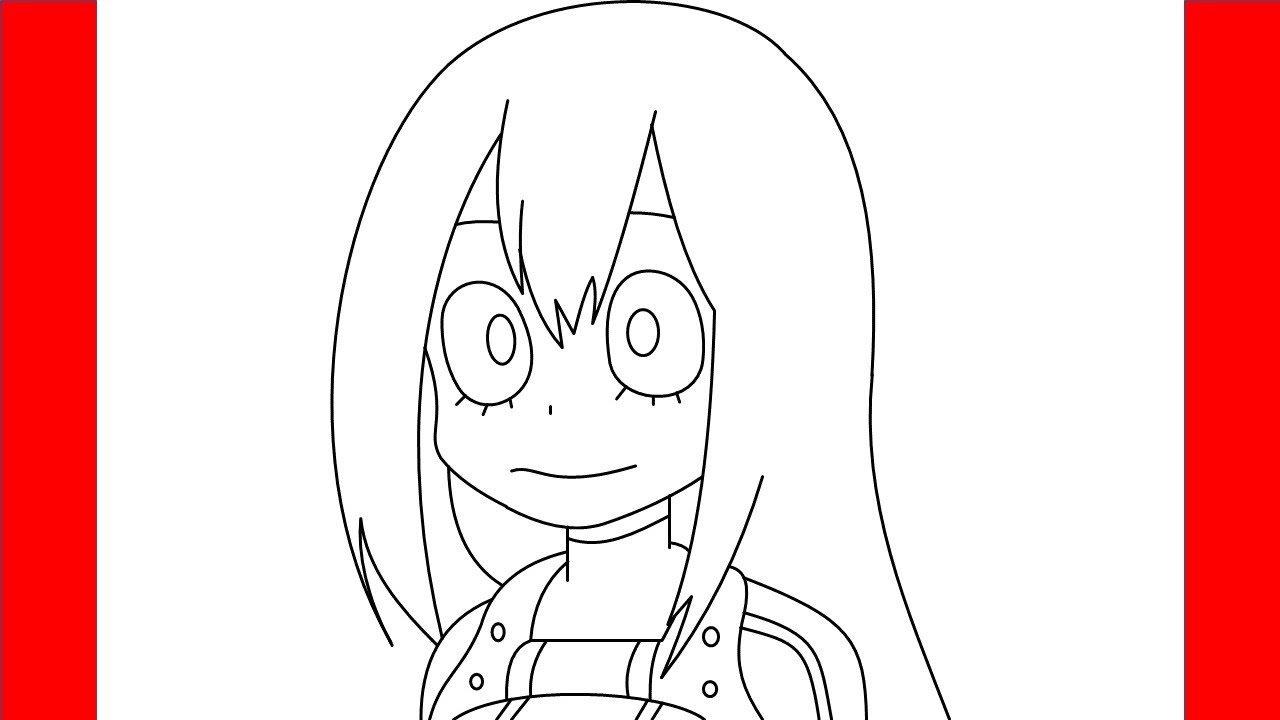 How To Draw Tsuyu Asui ( Froppy ) From My Hero Academia