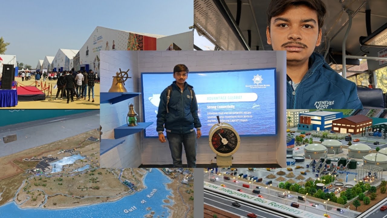 રાજકોટ વાઈબ્રન્ટ ગુજરાત ના ટેકફેસ્ટ મા ગયા.#exhibition #rajkot #virel 