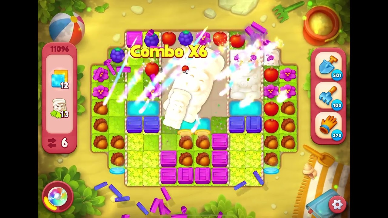 GardenScapes Level 11096 no boosters