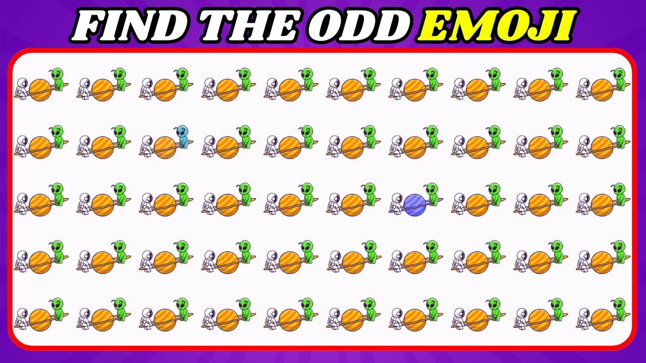 🚀🪐SPACE EDITION: FIND THE ODD ONE OUT☄️- ONLY 1,3% CAN SPOT THE ODD ONE IN SPACE | EMOJI QUIZ