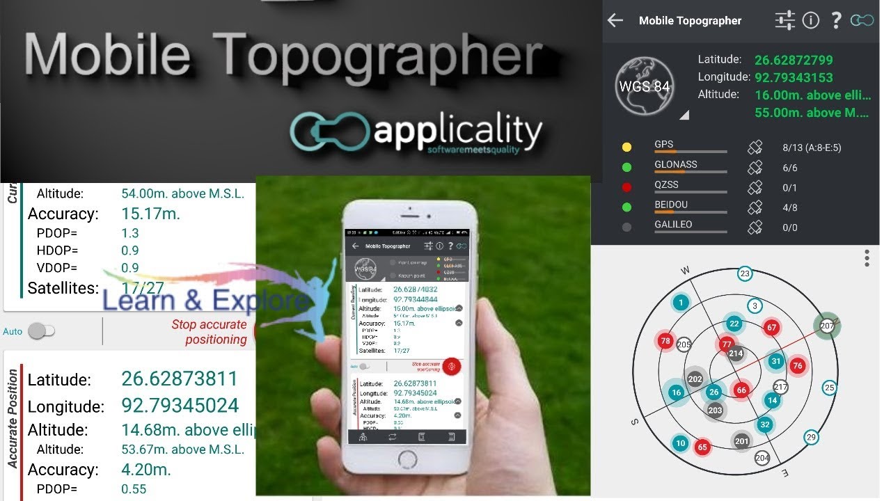 Land Survey data collection by Mobile Topographer Application (Mobile GIS)